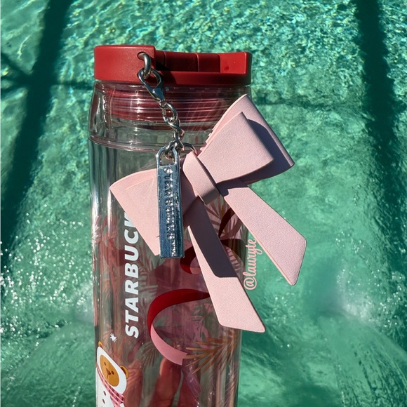 Starbucks Bearista Bear Ceramic Mug and Bow Charm Water Bottle Tumbler Bundle - Picture 5 of 9